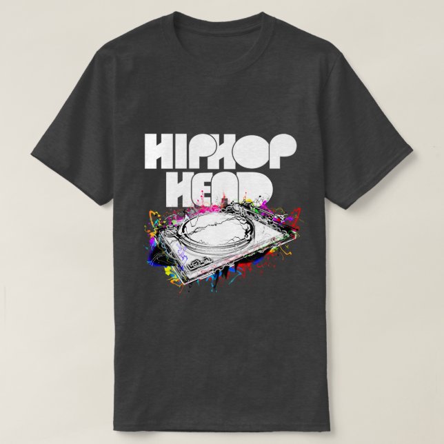Camiseta Explosión de paro de cabeza de HipHop (Diseño del anverso)