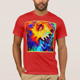 Camiseta Explosión de patrón colorido