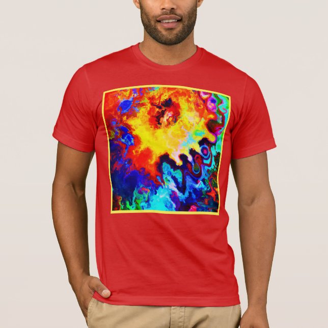 Camiseta Explosión de patrón colorido (Anverso)