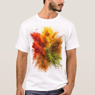 Camiseta Explosión de Polvo de Especias Coloridas 