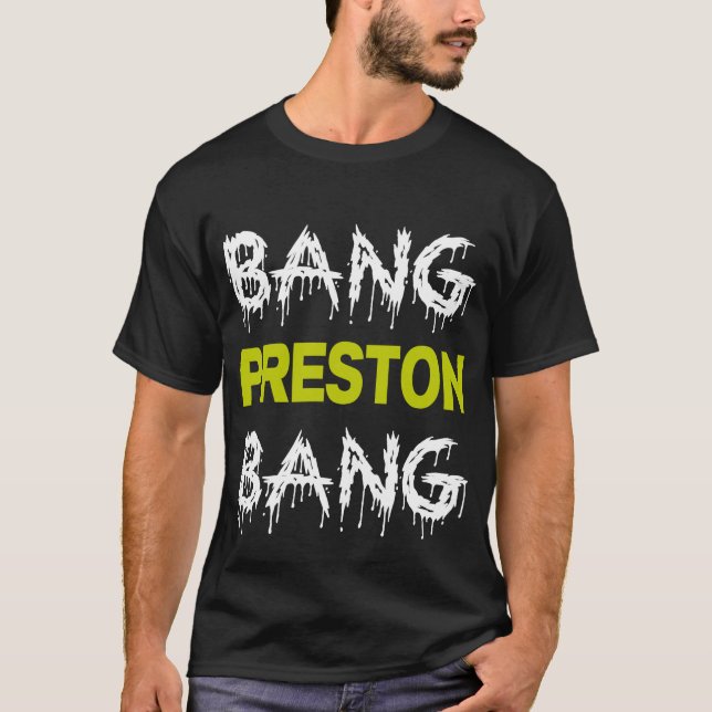 Camiseta Explosión de Preston de la explosión (Anverso)