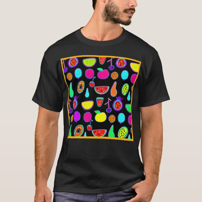 Camiseta Explosión de resplandor tropical (Anverso)