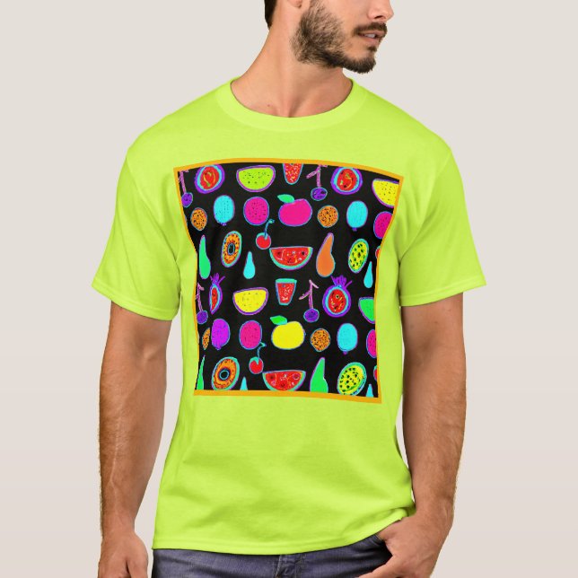 Camiseta Explosión de resplandor tropical (Anverso)