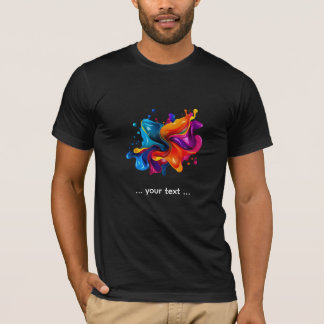 Camiseta explosión de salpicaduras de pintura