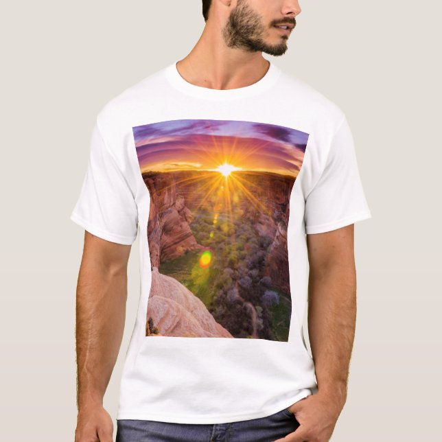 Camiseta Explosión de sol en Canyon de Chelly, AZ (Anverso)