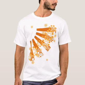 Camiseta Explosión del naranja