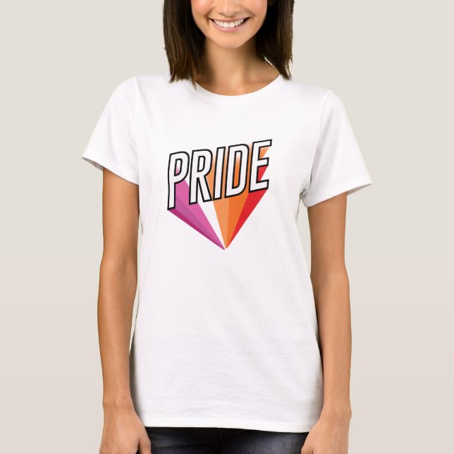 Camiseta Explosión del Orgullo Lésbico (Anverso)