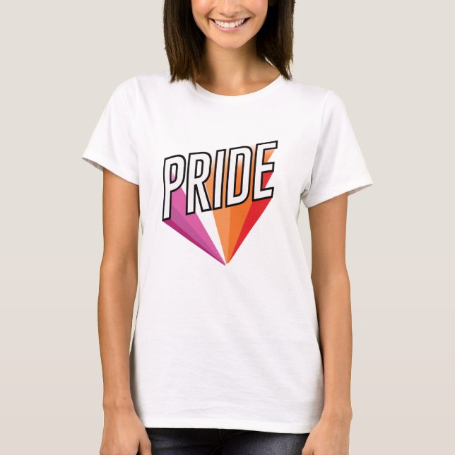 Camiseta Explosión del Orgullo Lésbico (Anverso)