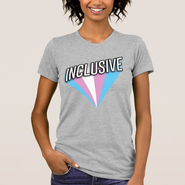 Camiseta Explosión del Orgullo Trans - Inclusivo (Anverso)