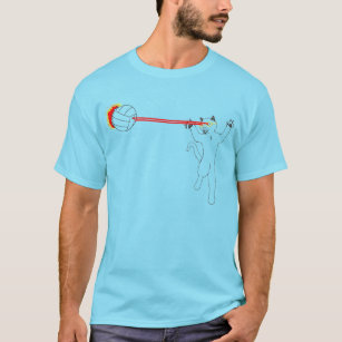 Camiseta ¡EXPLOSIÓN del voleibol del gato del laser!