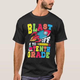 Camiseta Explosión En 10° Grado Primer Día De La Escuela