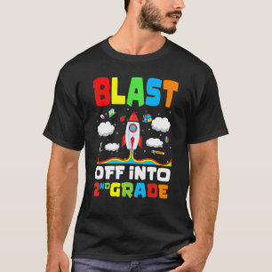 Camiseta Explosión en 2º Grado de Cohetes Primer Día De Col