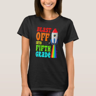 Camiseta Explosión en 5º Grado Feliz Primer Día De Colegio