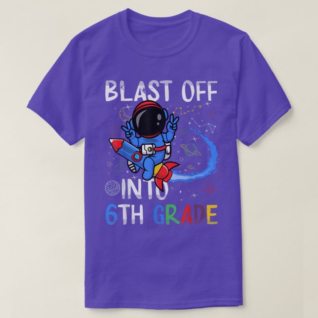 Camiseta Explosión en 6º Grado Primer Día De Espacio Escola (Diseño del anverso)
