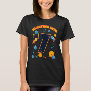 Camiseta Explosión en 7 astronautas astronautas de cumpleañ