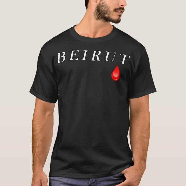 Camiseta Explosión en Beirut Líbano (Anverso)