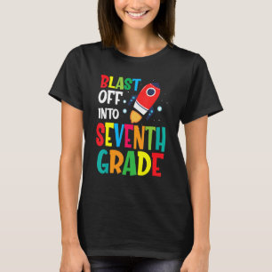 Camiseta Explosión en el 7º Grado Primer Día De Niños Escol