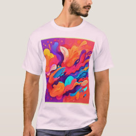Camiseta Explosión en el Arcoiris: Happy Paint Splatter
