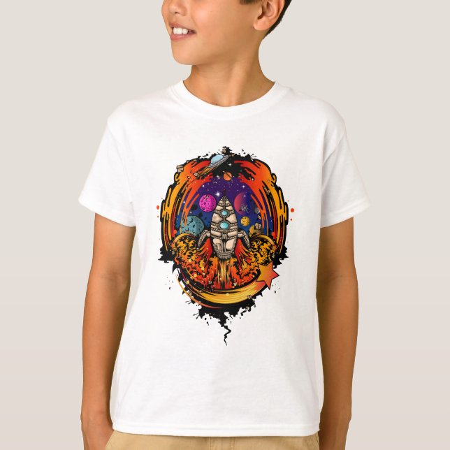 Camiseta Explosión en el espacio (Anverso)