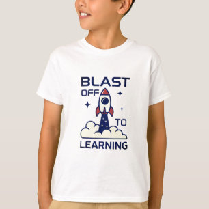 Camiseta Explosión en el espacio de aprendizaje de vuelta a