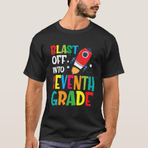 Camiseta Explosión En El Primer Día De Enseñanza De Los Niñ