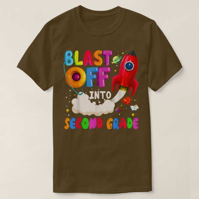 Camiseta Explosión en Estrella Espacial Astronauta de 2º Gr (Diseño del anverso)