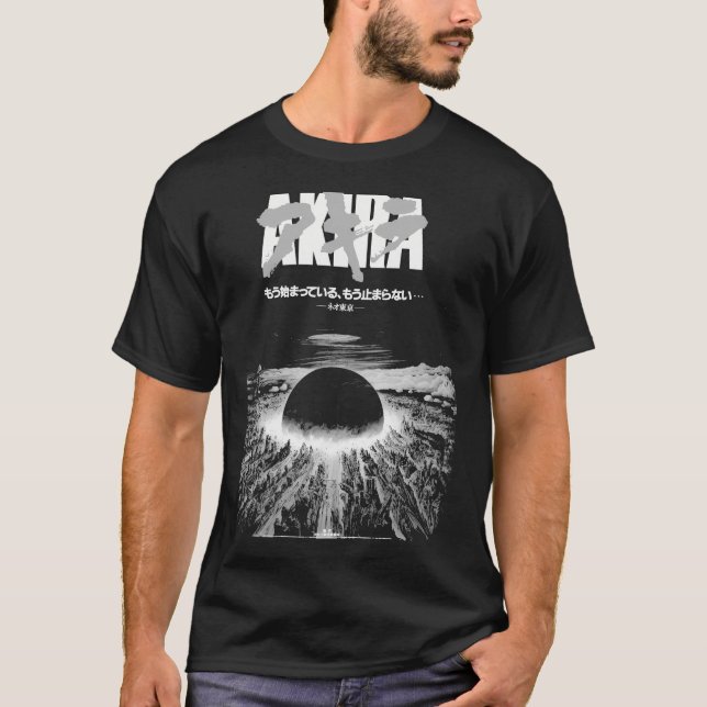 Camiseta Explosión en la ciudad de Akira Cyberpunk (Anverso)