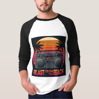 Camiseta Explosión en la playa - Retro Cassette Player
