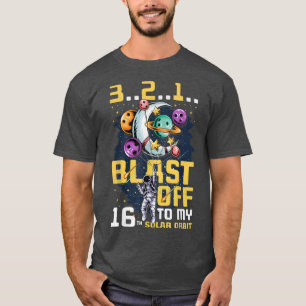 Camiseta Explosión En Mi 16ª Orbita Solar, 16º Cumpleaños C