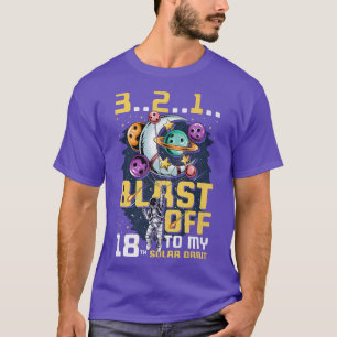 Camiseta Explosión En Mi 18ª Orbita Solar, 18º Cumpleaños C