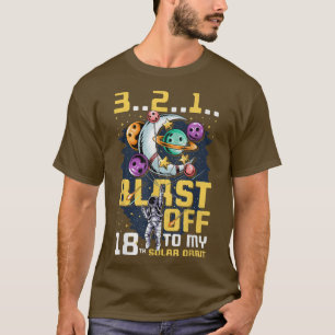 Camiseta Explosión En Mi 18ª Orbita Solar, 18º Cumpleaños C