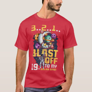 Camiseta Explosión En Mi 19ª Orbita Solar, 19º Cumpleaños C