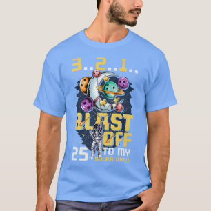 Camiseta Explosión En Mi 25ª Orbita Solar, 25º Cumpleaños C