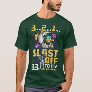 Camiseta Explosión En Mi 33° Orbita Solar, 33° Cumpleaños C
