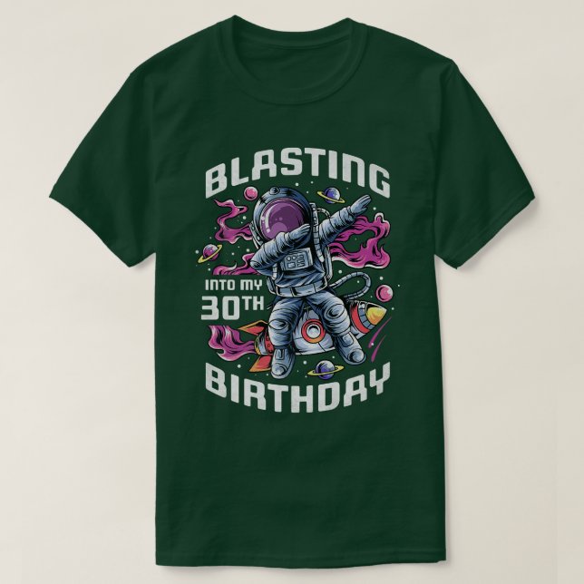 Camiseta Explosión en mi Astrón de 30 años (Diseño del anverso)