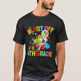 Camiseta Explosión en un astronauta de dinosaurio de 4º Gra