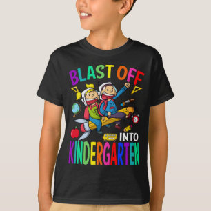 Camiseta Explosión en un cohete infantil de vuelta a la esc
