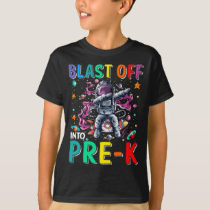 Camiseta Explosión en un cohete pre-K de vuelta a la escuel