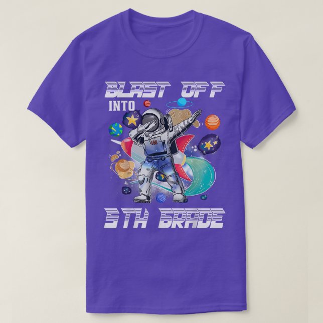 Camiseta Explosión en un espacio astronauta de 5º grado de  (Diseño del anverso)