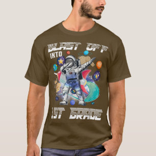 Camiseta Explosión en un espacio de astronauta de primer gr