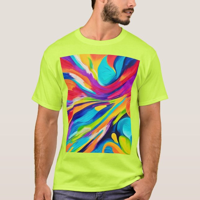 Camiseta Explosión energética vibrante (Anverso)