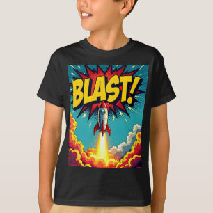 Camiseta ¡EXPLOSIÓN! Estilo de cómic vintage de explosión d