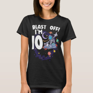 Camiseta Explosión, estoy 10 feliz 10 cumpleaños en el espa