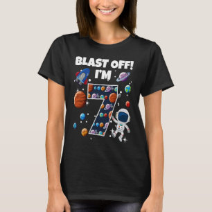 Camiseta Explosión, estoy 7 celebrando la fiesta de cumplea