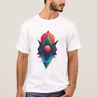 Camiseta Explosión geométrica