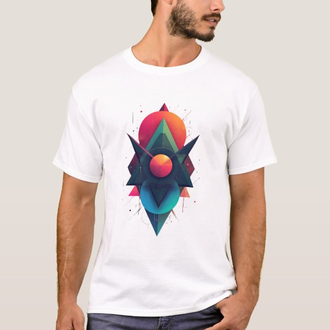 Camiseta Explosión geométrica (Anverso)