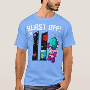 Camiseta Explosión Im 11 Astronauta de cumpleaños 11ª pieza