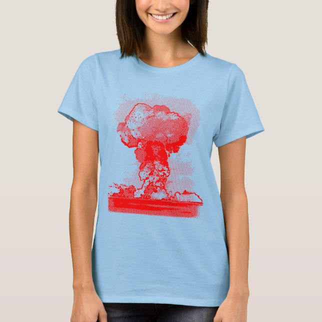 Camiseta Explosión nuclear. (Anverso)