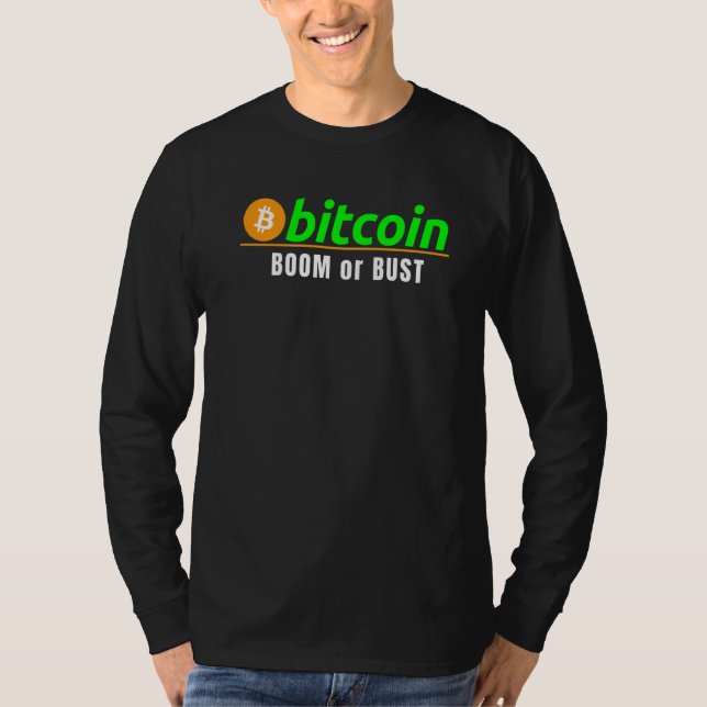 Camiseta Explosión o caída de Bitcoin  Cadena de bloques de (Anverso)