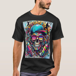 Camiseta Explosion of Urban Art: The Skull of Hip-Hop